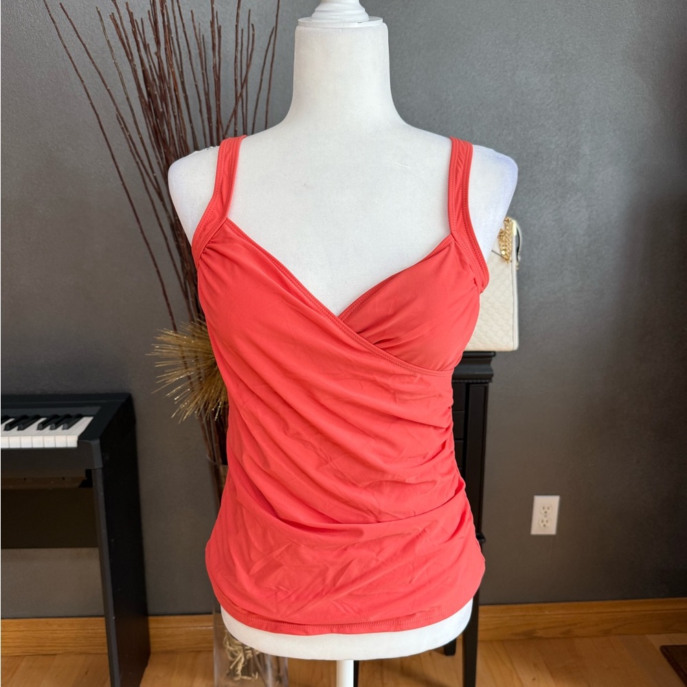 NWOT Coral tankini Women's Top